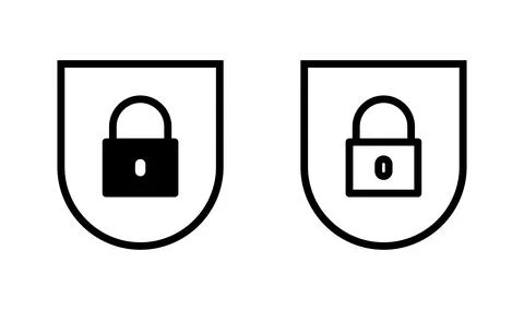 Security icon vector. protection icon. privacy. lock 스톡 일러스트