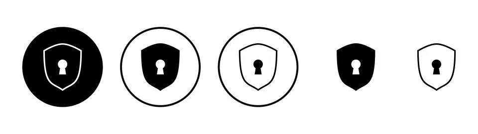Security icon vector. protection sign and symbol. privacy. vpn Illustrazione stock