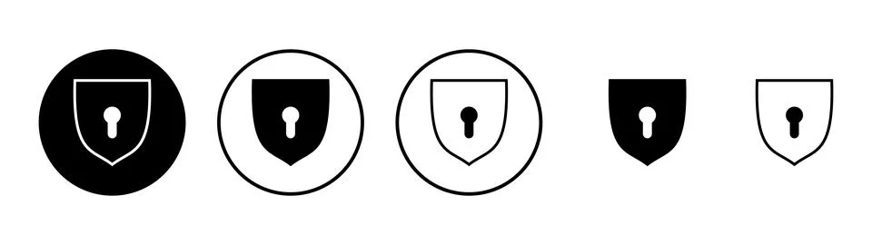 Security icon vector. protection sign and symbol. privacy. vpn Stock Illustration