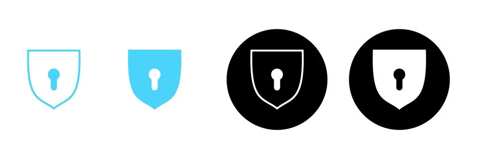 Security icon vector. protection sign and symbol. privacy. vpn Illustrazione stock