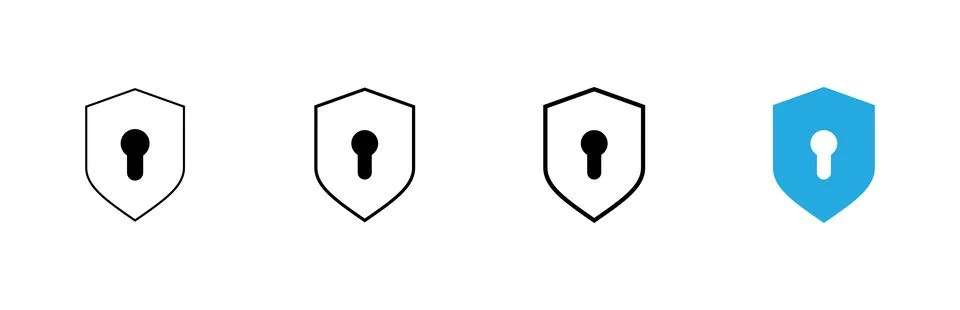 Security icon vector. protection sign and symbol. privacy. vpn Stock Illustration