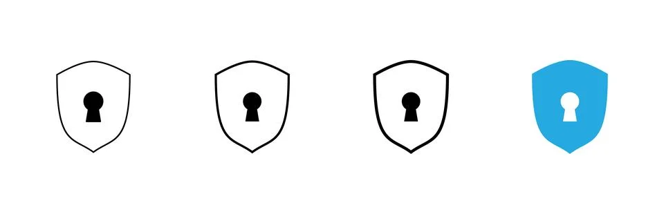 Security icon vector. protection sign and symbol. privacy. vpn Stock-Illustration