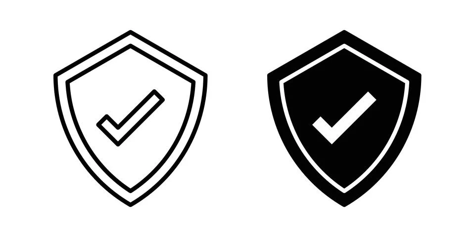 Security icon vector, symbol, logo illustrations Stock Illustration