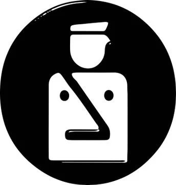 Security icon on white background Stock Illustration