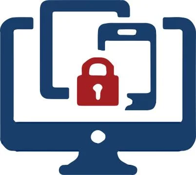 Security icon on white background Stock Illustration