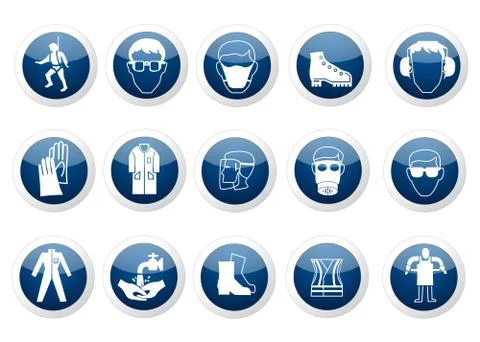 Security icons Stock Illustration