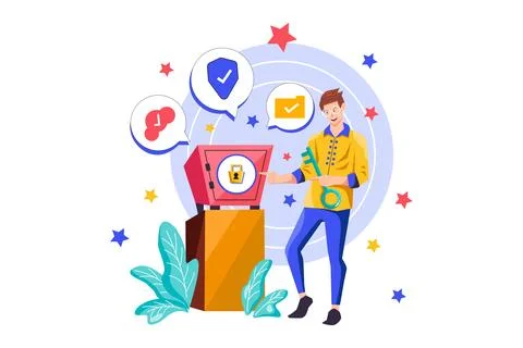 Security 스톡 일러스트