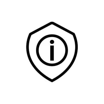 Security information line icon. Design template vector Ilustração Stock