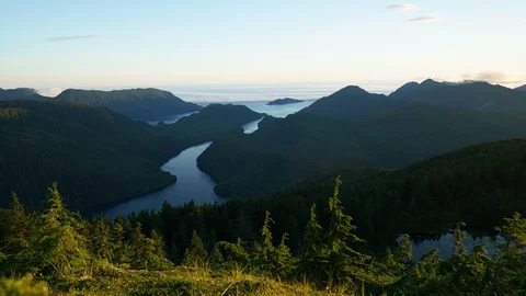 Security Inlet Mountain Timelapse Stock Footage 94007380