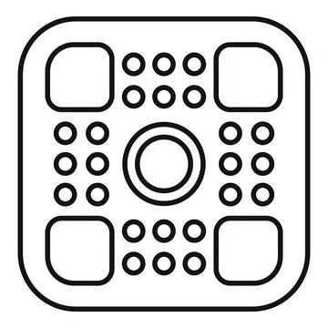 Security intercom keypad icon with buttons and display イラスト素材