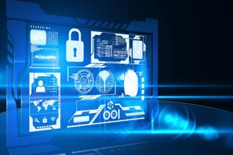 Security interface Stock Illustration