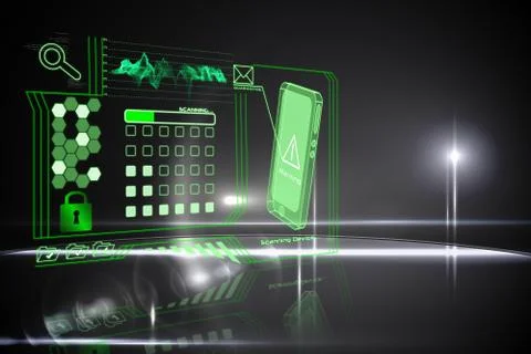 Security interface Stock Illustration