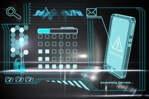 Security interface 스톡 일러스트