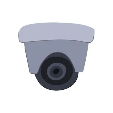 Security ip camera cartoon vector illustration Stock Illustration