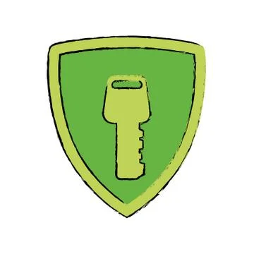 Security key device Stock Illustration