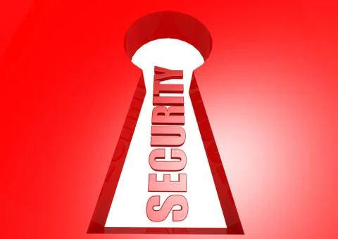 Security key hole Illustrazione stock