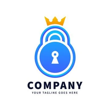 Security King Logo Stock Illustration