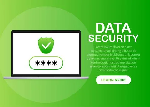 Security laptop, protection icon. Vector illustration. Stockillustratie