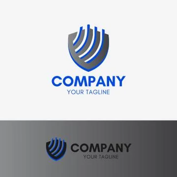 Security Line Logo Stock Illustration