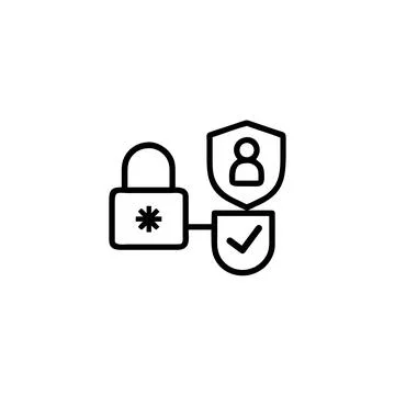 Security linear icon Stock Illustration
