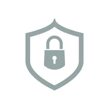 Security lock and shield icon. Vector Illustration Stock Illustration