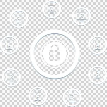 Security lock with binary code Stock Illustration