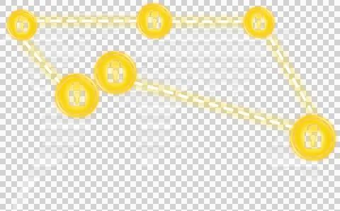 Security lock with connecting lines Stock Illustration