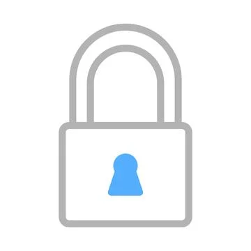 Security Lock Icon. Concept of Protection, Privacy, and Access Control. Illustrazione stock