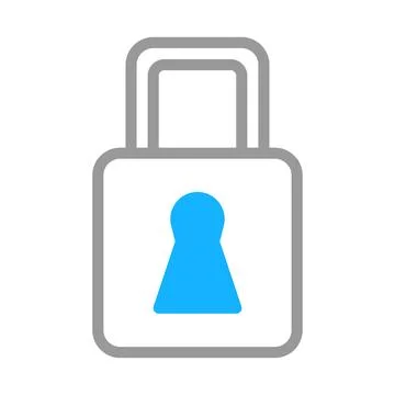 Security Lock Icon. Concept of Protection, Privacy, and Access Control. Illustrazione stock