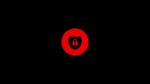 Security lock with shield icon animation on background Stock Footage 263873812