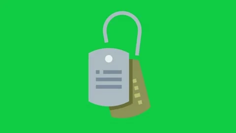 Security lock symbol on green screen for privacy &amp; protection themes. Stock Footage 301429759
