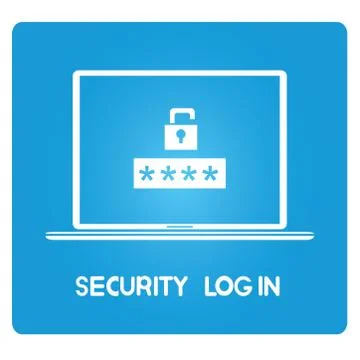 Security log in Stock Illustration