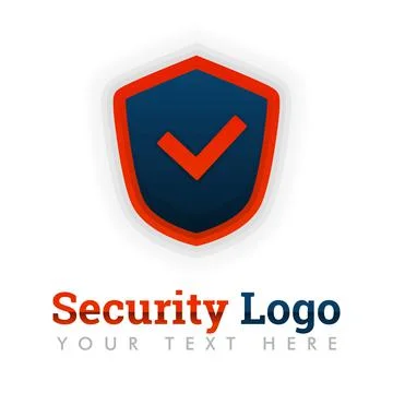 Security logo template for advisor, consultant, antivirus, hacking, safety, s Stock Illustration