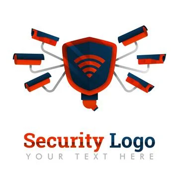 Security logo template for city ??security, security, prevention, theft, inte Stock Illustration