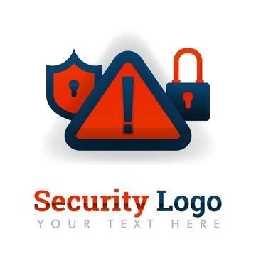 Security logo template for software, programming,warnings, malicious, alerts, Stock Illustration