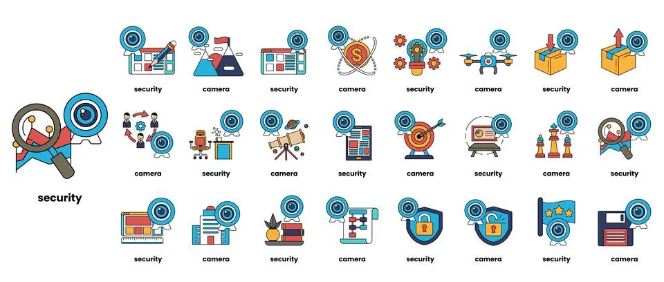 Security is the main concept of this image Stockillustratie