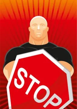 Security man Stock Illustration