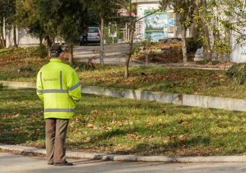 Security man waiting Stock-Fotos