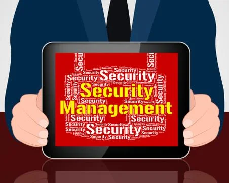Security Management Indicates Head Unauthorized And Administrati Stock Illustration