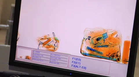 Security measures Luggage scanner 库存影片 7730672