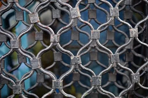 Security mesh grille Stock Photos