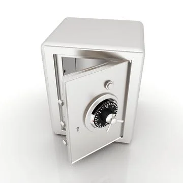 Security metal safe with empty space inside Security metal safe with empty... Stock Photos