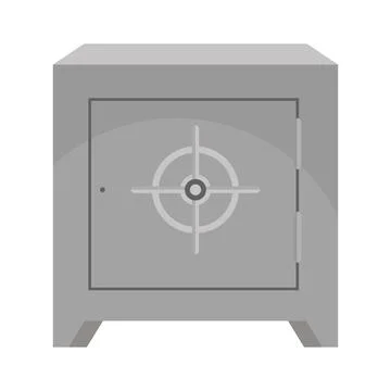 Security metal safe Stock Illustration