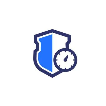 Security meter icon on white, vector sign イラスト素材