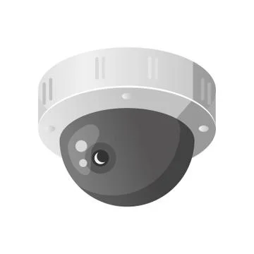 Security modern camera for office or home protect manager Illustrazione stock