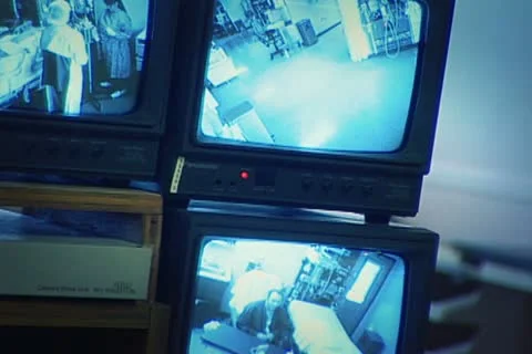 Security Monitors Stock Footage 22400490