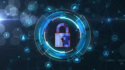 Security network concept. Stock Illustration