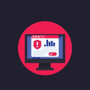 Security notification, vector Stock Illustration