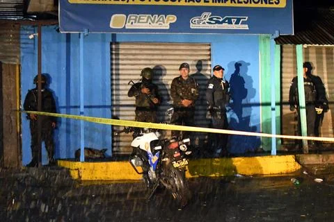 Security operation after armed attack in Guatemala, Guatemala City - 27 Jul 2026 Stock Photos