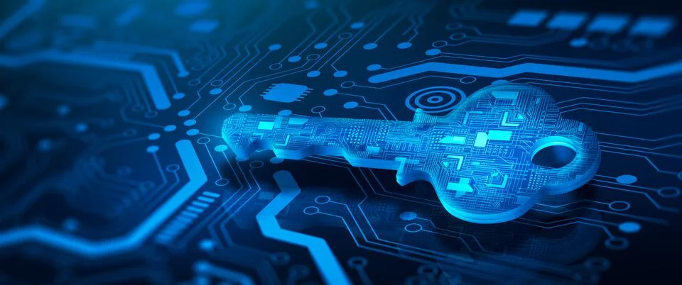 Security or Private Key protecting data personal information. Privacy Data .. 스톡 일러스트